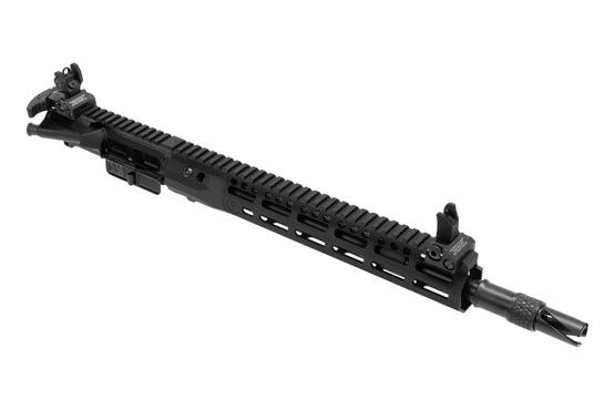 Troy Industries A3 5.56 AR-15 Upper with Gen 2 SOCC Handguard has a hardcoat anodized finish.